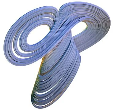 3D illustration of abstract figures Stock Illustration