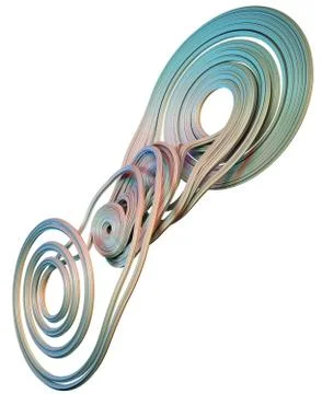 3D illustration of abstract figures Stockillustratie