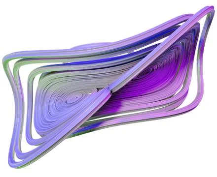 3D illustration of abstract figures Illustrazione stock