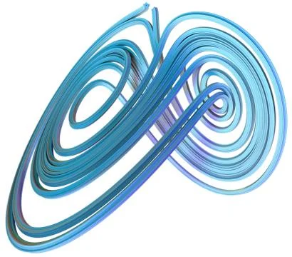 3D illustration of abstract figures Illustrazione stock