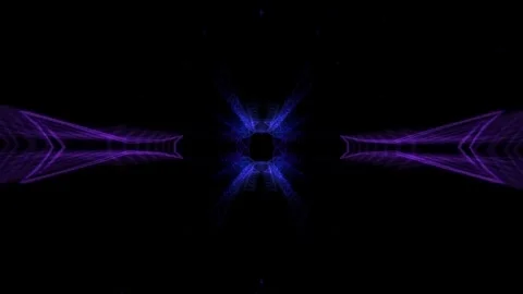 3d illustration of abstract geometric background with glowing particles Stock Footage 260318751