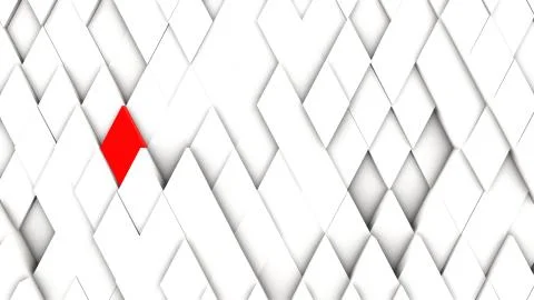 3d illustration, abstract geometric volumetric background Stockillustratie