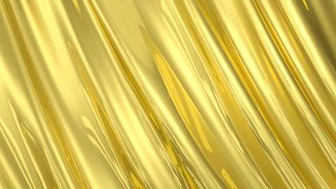 3D Illustration Abstract Gold Background Cloth Stock Illustration
