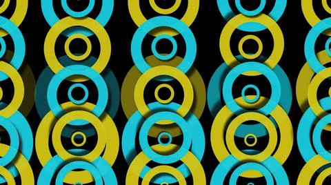 3d illustration - Abstract hypnotic  circle  background - psychedelic optical Illustrazione stock