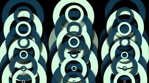 3d illustration - Abstract hypnotic  circle  background - psychedelic optical Illustrazione stock