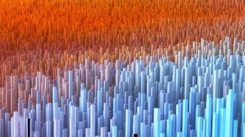 3D illustration of abstract macro render structure Illustrazione stock