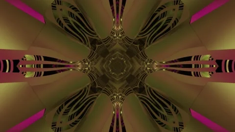 3d illustration of abstract moving geometrical shapes Stock Footage 149160461