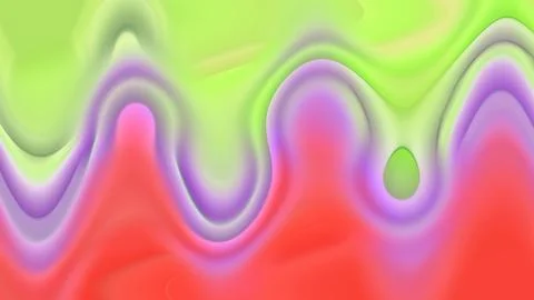 3D illustration of an abstract multicoloured waves background Stockillustratie