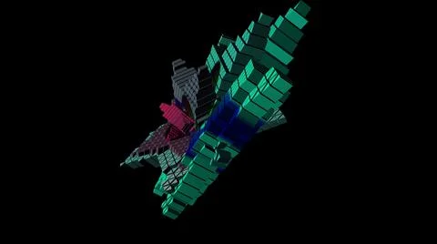 3D illustration of abstract object Stockillustratie