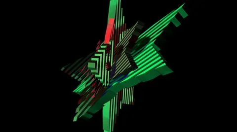 3D illustration of abstract object Stockillustratie