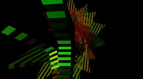 3D illustration of abstract object Stock Illustration