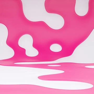 3D illustration of abstract pink studio limbo composition, 3d render. Room wi Stock Illustration