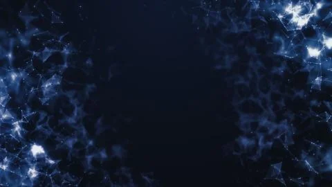 3D Illustration of an Abstract Plexus Concept Background Stock Illustration