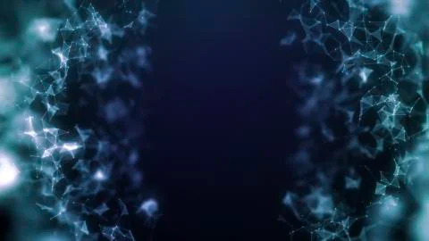 3D Illustration of an Abstract Plexus Concept Background Illustrazione stock