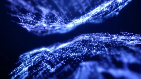 3D Illustration of an Abstract Plexus Concept Background Illustration