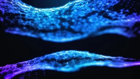 3D Illustration of an Abstract Plexus Concept Background Иллюстрация