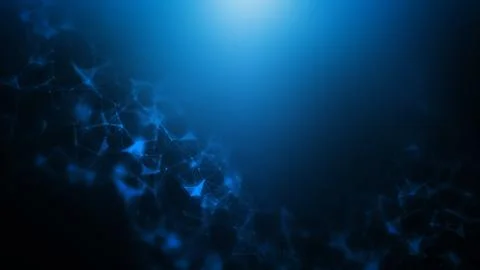 3D Illustration of an Abstract Plexus Concept Background Stock Illustration