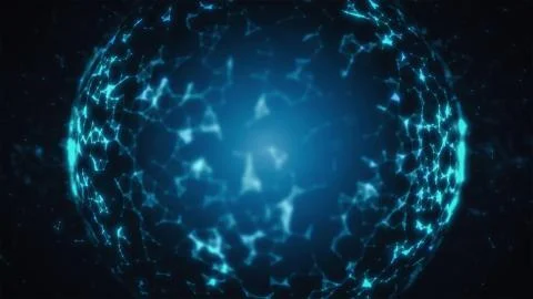 3D Illustration of an Abstract Plexus Concept Background Stock Illustration