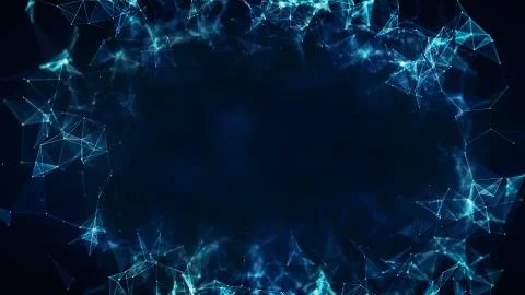 3D Illustration of an Abstract Plexus Concept Background Illustration