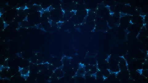 3D Illustration of an Abstract Plexus Concept Background Illustration