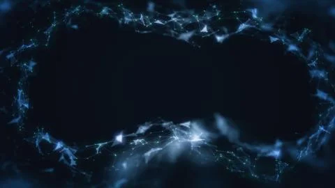 3D Illustration of an Abstract Plexus Concept Background Illustrazione stock