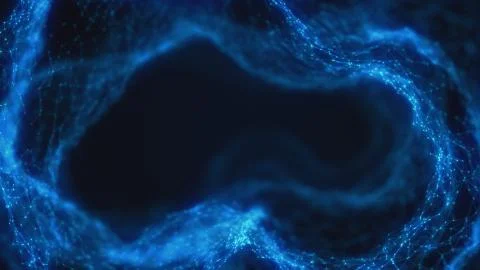 3D Illustration of an Abstract Plexus Concept Background Illustrazione stock