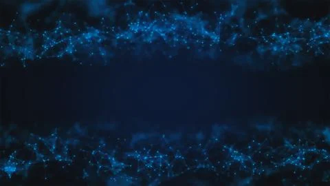 3D Illustration of an Abstract Plexus Concept Background Stock Illustration