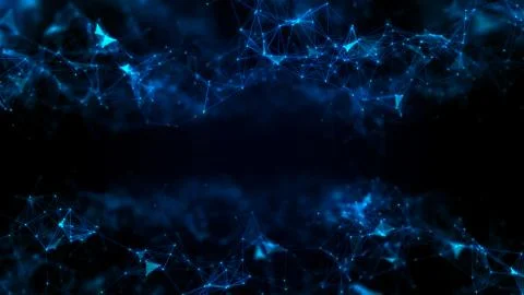 3D Illustration of an Abstract Plexus Concept Background Stock Illustration