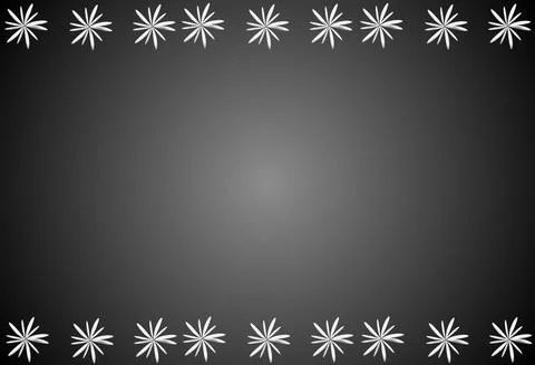 3D illustration abstract silver background with abstract snowflakes Stock Illustration