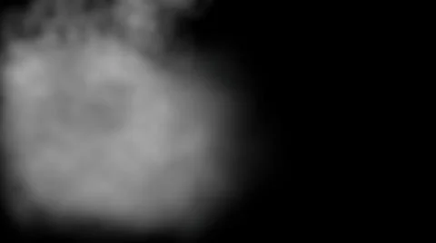 3d illustration - Abstract smoke cloud on black background Stock Illustration