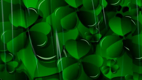 3D Illustration Abstract St. Patrick's Day Background Stock Illustration