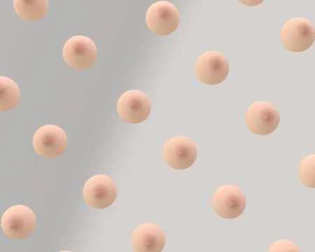 3d illustration of abstract tits Stock Illustration