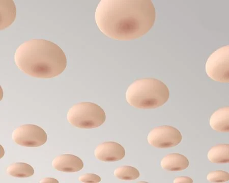 3d illustration of abstract tits Stock Illustration