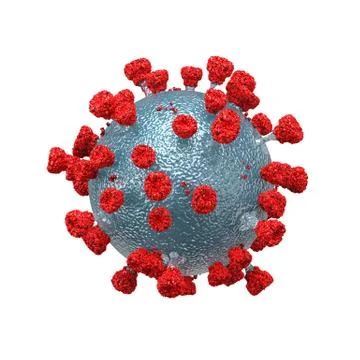 3D Illustration Abstract Virus Model Illustrazione stock