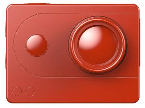 3d illustration of action camera Stock Illustration