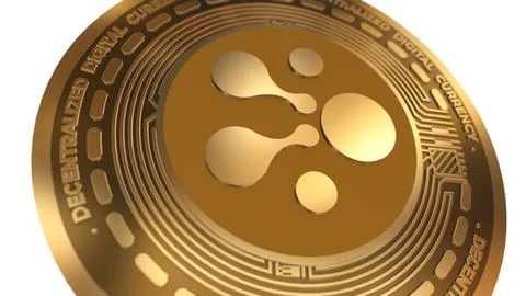 3d Illustration Aelf Elf Cryptocurrency Coin Symbol Stock Illustration