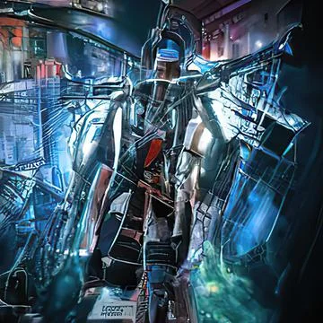 3d illustration - alien sci-fi city Stock Illustration