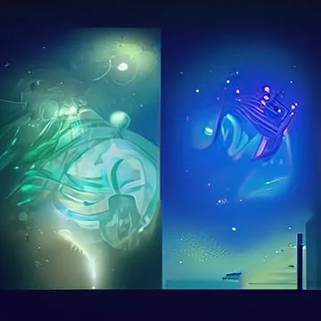 3d illustration - alien sci-fi city Stock Illustration