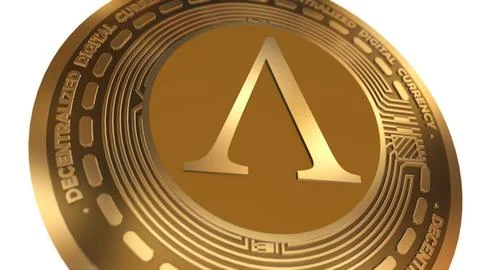 3d Illustration Ampleforth Ampl Cryptocurrency Coin Symbol Stock Illustration