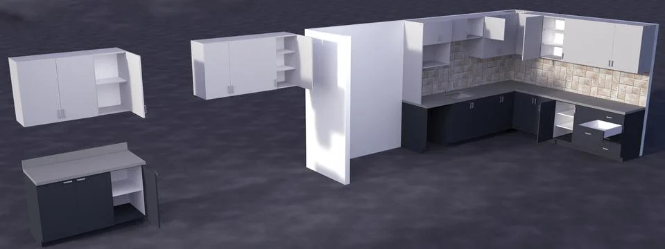 3d illustration and rendering Stock Illustration