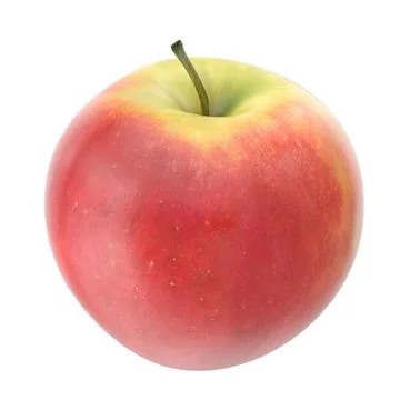 3d illustration apple white background Stock-Illustration