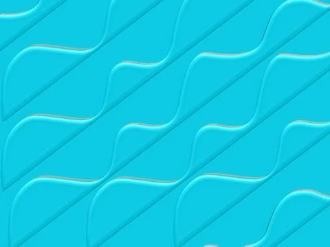 3D illustration aqua waves background Illustrazione stock