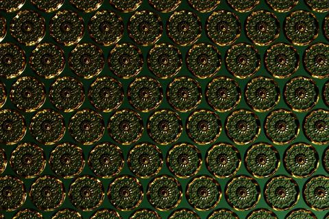 3d illustration arabic pattern background. arabic design of copper circular o 스톡 일러스트