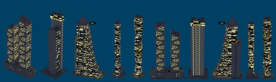 3d illustration of architecture Ilustración de archivo