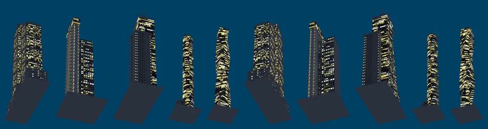 3d illustration of architecture Ilustración de archivo