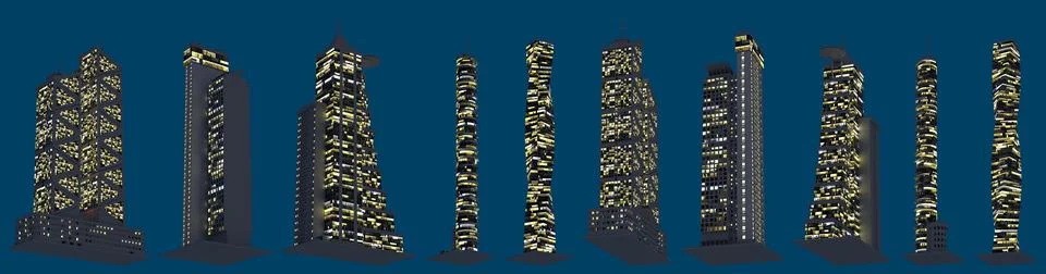 3d illustration of architecture Ilustración de archivo