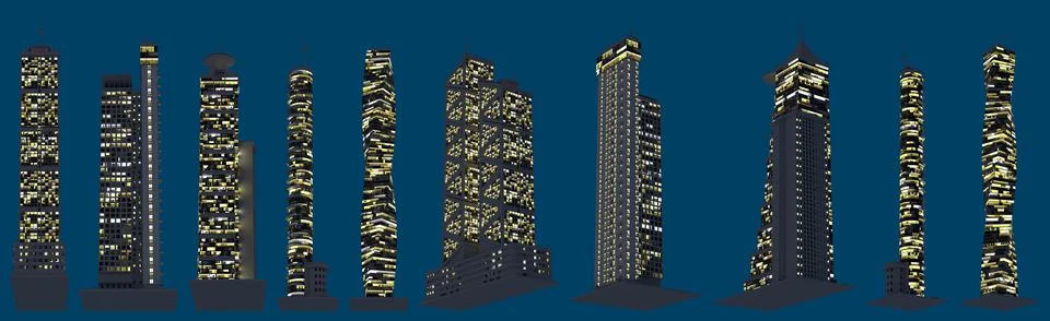 3d illustration of architecture Ilustración de archivo