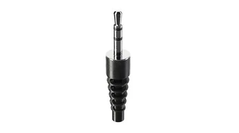 3D illustration of audio jack isolated on white Stock Illustration