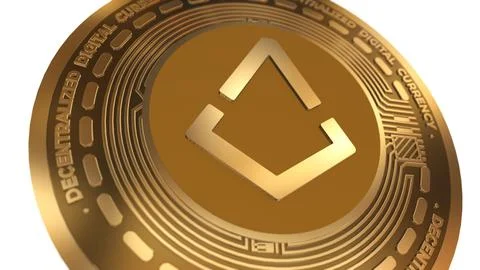 3d Illustration Augur Rep Cryptocurrency Coin Symbol Illustrazione stock