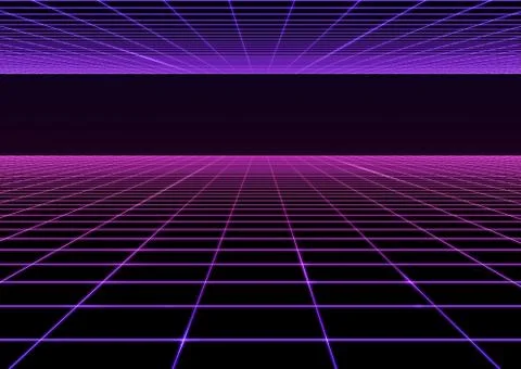 3D illustration background, perspective, perspective of a square cube or hone Stock Illustration